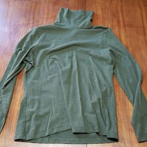 Green Heather Turtle Neck